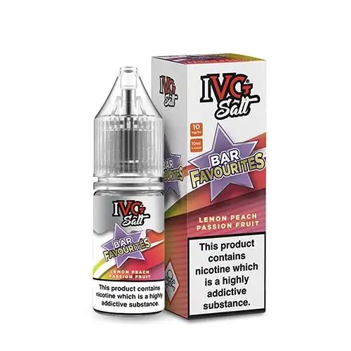 IVG Bar Favourites Lemon Peach Passion Fruit Nic Salt E-liquid