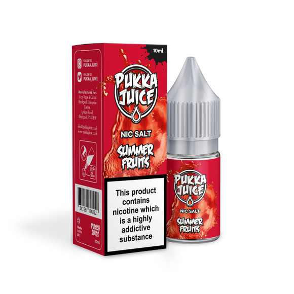 Pukka Summer Fruits Nic Salt 10mg E-liquid